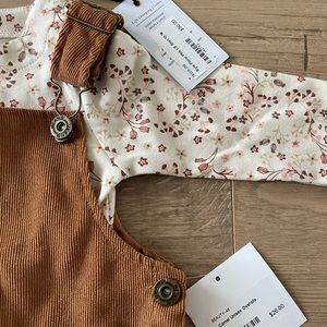 Toddler girl overall set